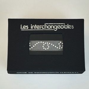 Les Interchangeables bracelet made in France with Swartz crystals